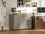 Two-Tier Locking Office Storage Cabinet - Grey T3398P343622