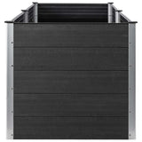 Garden Raised Bed 200x100x91 cm WPC Grey 318098