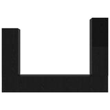 TV Cabinet Set Wall-mounted 4 pcs Black oak 30.5 x 30 x 110 cm 3332587