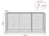 Gabion with 5 mm Wire and 5x5 cm Mesh 150x50x100 cm 3464253