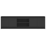 TV Cabinet with LED Black 180x34x50 cm Engineered Wood 3307913