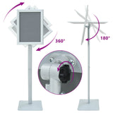 Pedestal Poster Stand Silver 32.5 x 27 x 126 cm Cast Iron 42030063