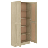 Book Cabinet Sonoma Oak 82.5x30.5x185.5 cm Engineered Wood 802735