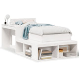 Bed Frame without Mattress White 90x200 cm Solid Wood Pine 3309747