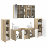 Bathroom Furniture Set 6 pcs Sonoma Oak 3407153