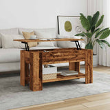 Coffee Table Old Wood 101x49x52 cm Engineered Wood 856926