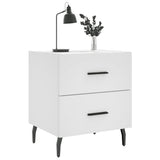 Bedside Cabinet White 40x35x47.5 cm Engineered Wood 827340