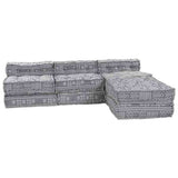 Modular Sofa 4 pcs Light Grey Fabric 3315109