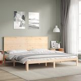 Bed Frame without Mattress 200x200 cm Solid Wood Pine 3193681