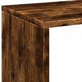 Room Divider Bookcase Smoked Oak 69.5x29x103.5 cm Engineered Wood 858016