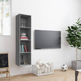 Book Cabinet/TV Cabinet Grey Sonoma 143x30x36cm Engineered Wood 815271