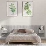 Bed Headboard with Cabinets Grey Sonoma Engineered Wood 3115730