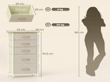 Wood Storage Chest of Drawers 35775770