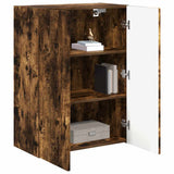 TV Wall Cabinet Smoked Oak 59.5 x 31 x 80 cm Engineered Wood 892364