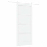 Sliding Door ORKDAL White 93 x 211 cm Solid Pine Wood 3333713
