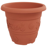 Plant Pots 24 pcs Brick Red 26 x 21.5 cm Plastic 3403281