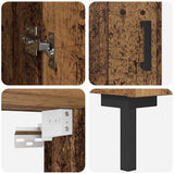 Highboard 2 pcs Old Wood Engineered Wood 3415655