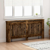 Radiator Cover Smoked Oak 172 x 19 x 81.5 cm Engineered Wood 884075