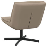 Swivel Chair Cappuccino 63 x 75 x 76 cm PU 42007344