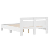 Bed Frame without Mattress White 135x190 cm Double 3207441