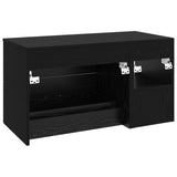 Bathroom Furniture Set 2 pcs Black Oak Engineered Wood 3403937