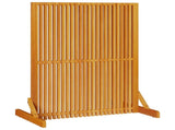 Privacy Screen Brown 79.5 x 50 x 110 cm Solid Acacia Wood 4108062