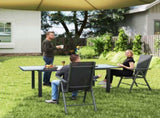 Set of 2 Folding Chair, Aluminium Frame Outdoor Camping Chairs with Breathable Mesh Back and Seat, T3398P327944