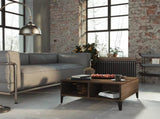 Coffee Table Brown Oak 60x60x30 cm Engineered Wood 813169