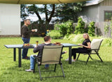 Set of Two Folding Outdoor Chairs - Brown/Black T3398P327964