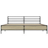 Bed Frame without Mattress Sonoma Oak 180x200 cm Super King 3280058