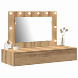 Dressing Table Brown 100 x 40 x 70 cm Engineered Wood 865243