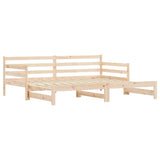 Daybed with Trundle without Mattress 80x200 cm Solid Wood 836150