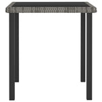 ZNTS 3 Piece Outdoor Dining Set with Cushions Poly Rattan Grey 3100401
