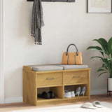 Hallway Bench SANDNES 87x40x50 cm Solid Wood Pine 4010461