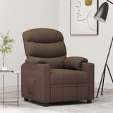 Recliner Chair Brown Fabric 348074