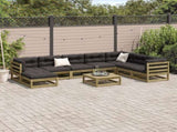 9 Piece Garden Sofa Set Impregnated Wood Pine 3299584