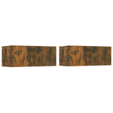 4 Piece TV Cabinet Set Smoked Oak Engineered Wood 3114339