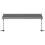 Free Standing Awning Grey 6 x 3 m Polyester 42033634