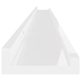 Wall Shelves 4 pcs High Gloss White 115x9x3 cm 326657