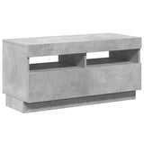 TV Cabinet with LED Lights Concrete Grey 80x35x40 cm 804449
