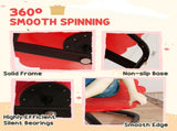 Flower-Shaped Sensory Spinning Chair with Non-Slip Base for Balance/Coordination, Red T3398P378987