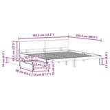 Bed Frame with Drawers without Mattress White 180x200 cm Super King 3301991