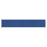 Patio Retractable Side Awning 117x600 cm Blue 317948
