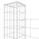 U-shape Gabion Basket with 3 Posts Iron 260x20x150 cm 151283