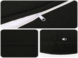 Cushion Cover 6 pcs HEERLEN Black 60 cm Boucl 922950