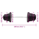 Barbell with Plates 90 kg 3145021