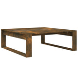 Coffee Table Smoked Oak 100x100x35 cm Engineered Wood 815999