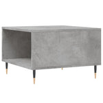 ZNTS Coffee Table Concrete Grey 55x55x36.5 cm Engineered Wood 830752