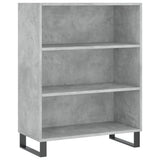 Shelf Cabinet Concrete Grey 69.5x32.5x90 cm Engineered Wood 828392