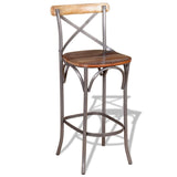 Bar Chair Solid Reclaimed Wood 244014
